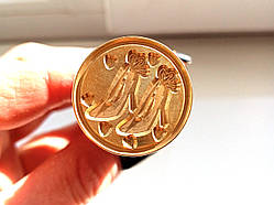 Туфельки — Друк для сургуча, з дерев'яною ручкою