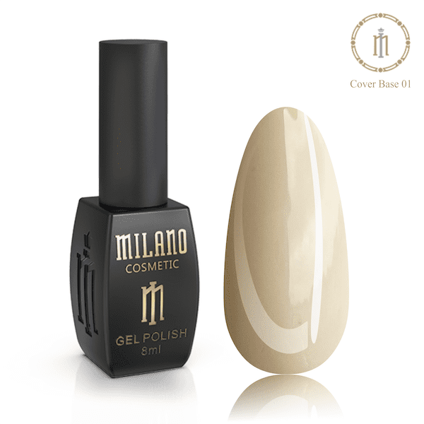 Кольорова база №01 Color Cover Milano для нігтів, 8мл