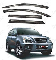 Ветровики CHERY Tiggo Т11 2005-2010 (на скотче)\Дефлекторы окон Чери Тиго Т11