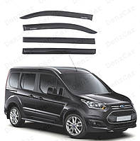 Ветровики Ford Tourneo Connect 5d 2013 (на скотче)\Дефлекторы окон Форд Турнео Коннект