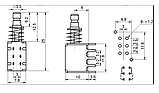 Кнопка з фіксацією PS-22F03 6pin, ON-ON, фото 4