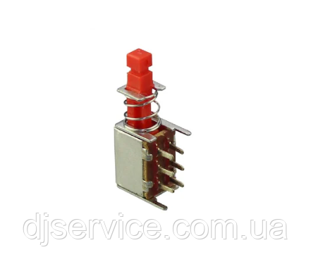Кнопка з фіксацією PS-22F03 6pin, ON-ON
