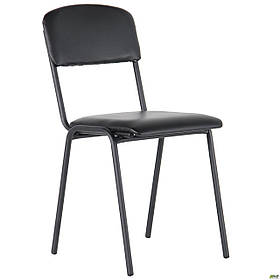 Офісний стілець Майстер чорний на ніжках