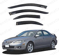 Ветровики Mazda 6 I Sd 2002-2008 (на скотче)\Дефлекторы окон Мазда 6 седан