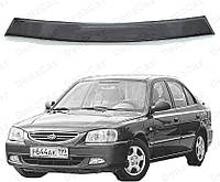 Дефлектор заднего стекла Hyundai Accent 1999-2005 (на скотче)\Спойлер заднего стекла Хюндай Акцент седан