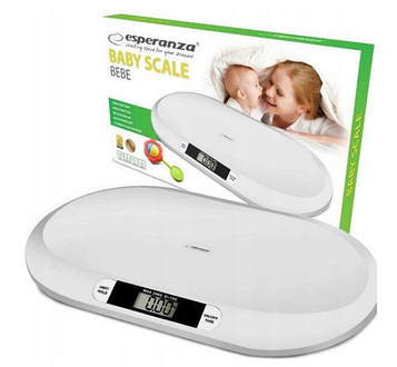 Дитячі електронні ваги Esperanza 2в1 для немовлят і дітей до 100кг, LCD дисплей, точність 0.01кг