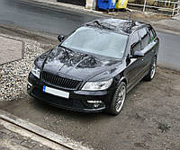 Реснички на фары Skoda Octavia A5 (2009-2013)\Накладки на фары Шкода Октавия А5 (Orticar)