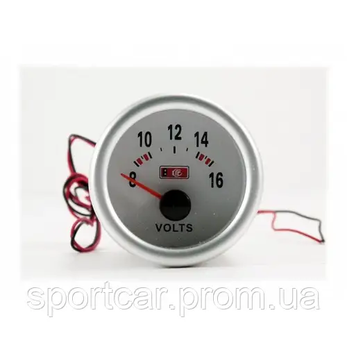Вольтметр стрелочный Ket Gauge 7701 LED диодный Ø52мм, цена 575 грн ...