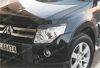 Реснички на фары Mitsubishi Pajero Wagon (2006-) - Наклакди на фары Митсубиси Паджеро Вагон