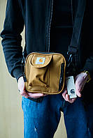 мужская сумка Carhartt WIP коричневого цвета через плечо