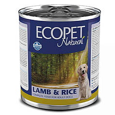 Вологий корм для собак Farmina Ecopet Natural Dog Lamb & Rice з ягнятком, 300 г