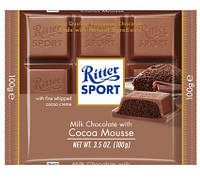 Шоколад Ritter Sport Kakao-Mouse (Риттер Спорт с шоколадным муссом), 100 г