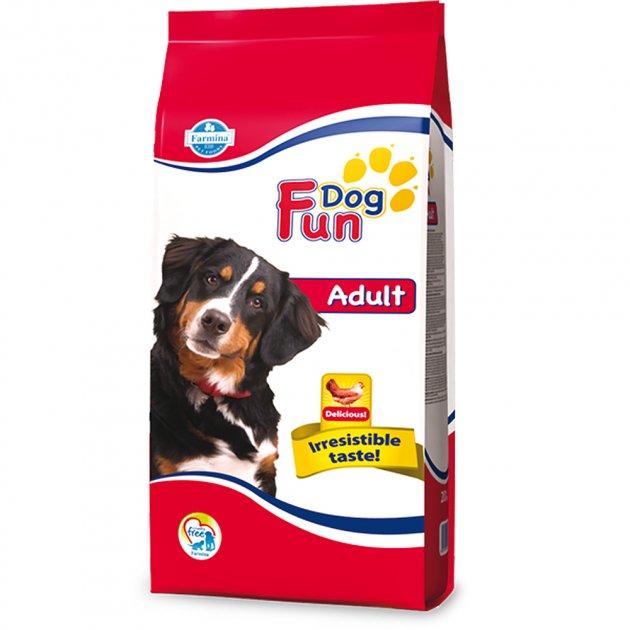 ТЕРМІН 01.2025!! Повнораціонний сухий корм Farmina Fun Dog, для дорослих собак, з куркою, 20 кг