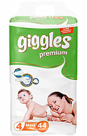 Подгузники детские Giggles Premium 4 Maxi 7-18 кг 44 шт детские одноразовые подгузники детские памперсы