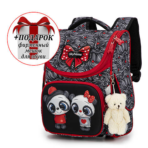 Ранець шкільний для дівчаток SkyName 2079 + ПОДАРУНОК, фото 1