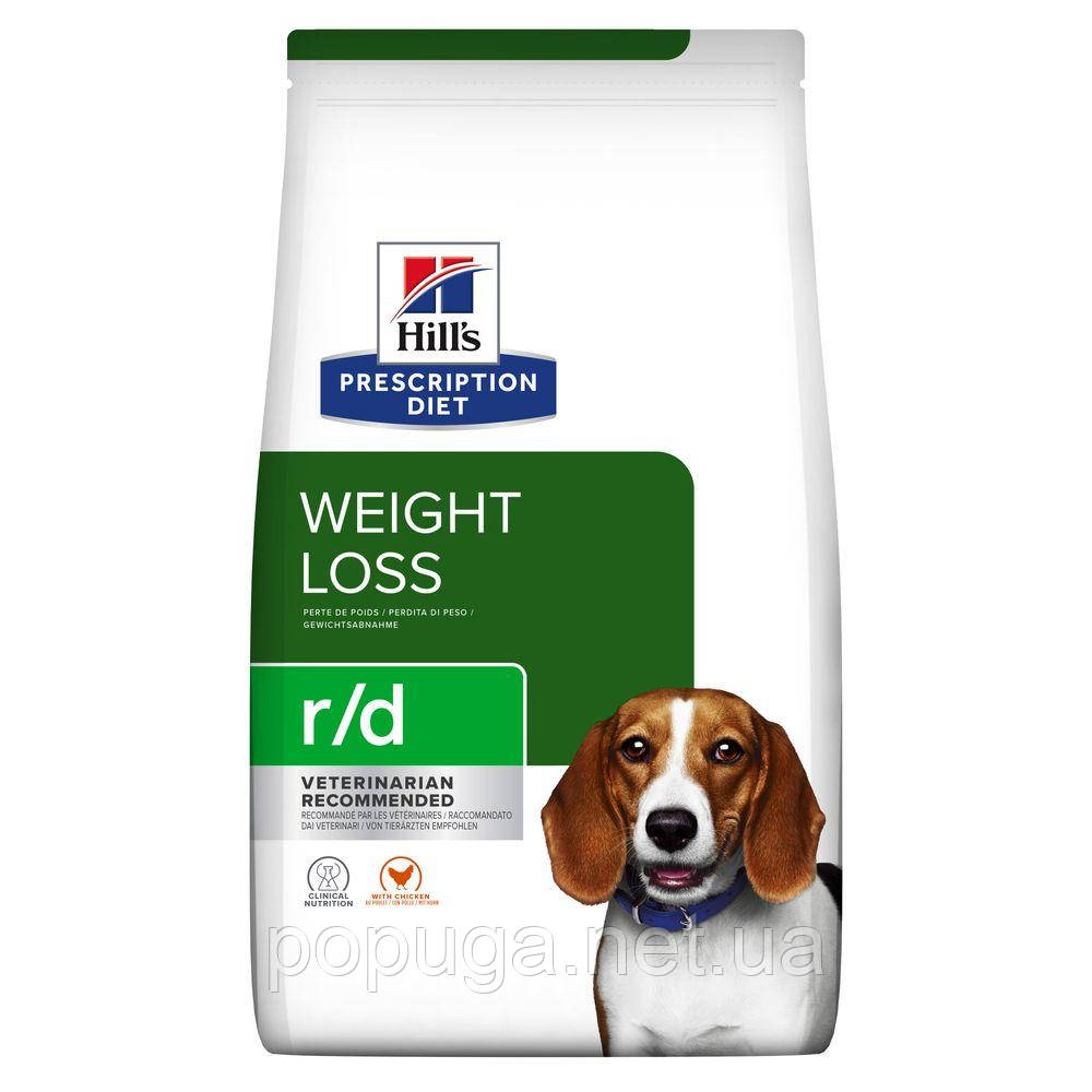 Hill's Prescription Diet r/d Weight Reduction корм для собак з куркою, 10 кг