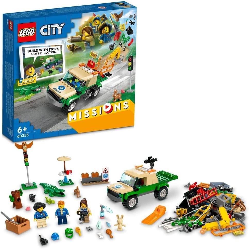 Конструктор Lego City Missions Миссии по спасению диких животных 246 деталей / 60353 - фото 1 - id-p1757363039