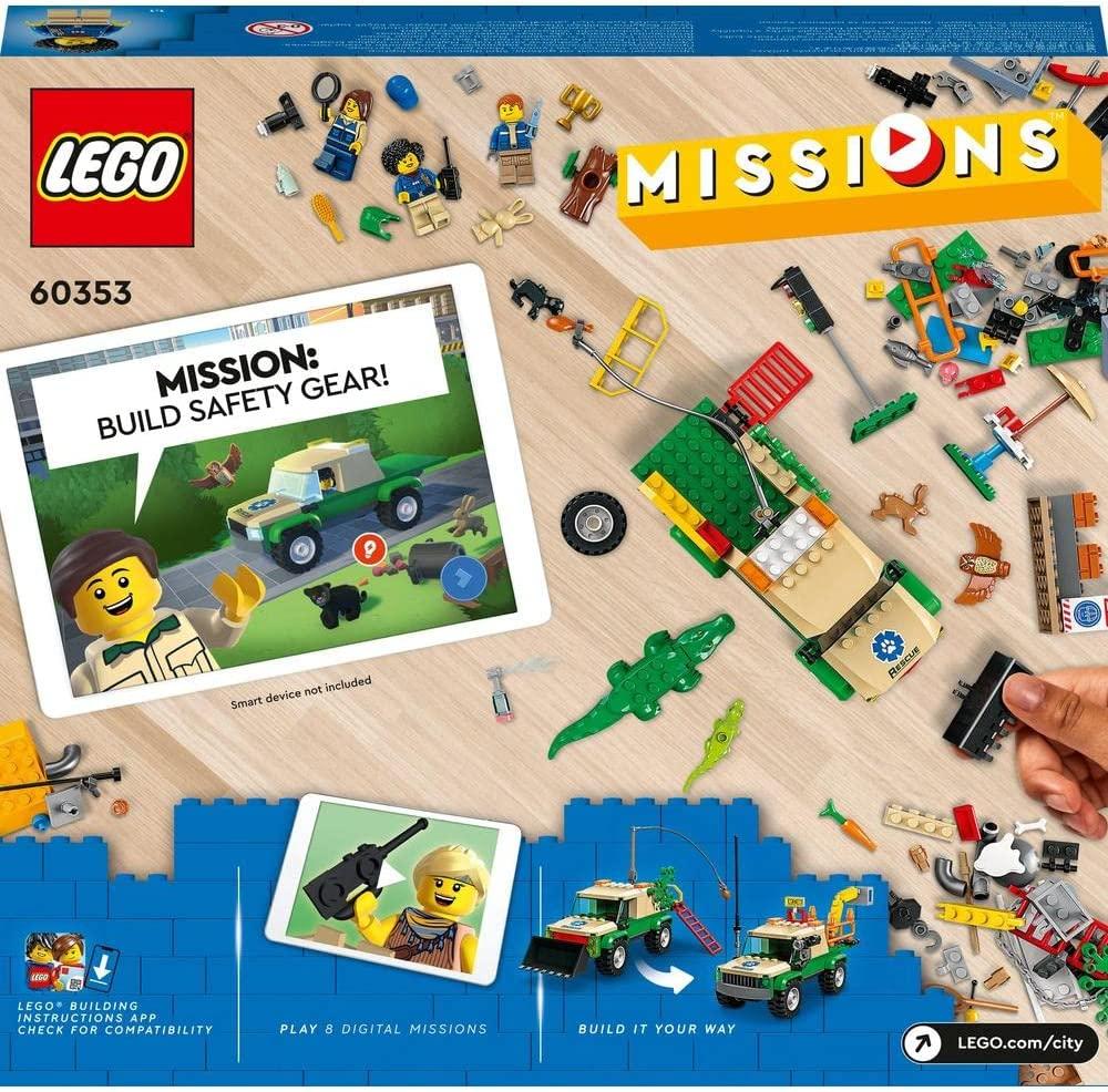 Конструктор Lego City Missions Миссии по спасению диких животных 246 деталей / 60353 - фото 3 - id-p1757363039
