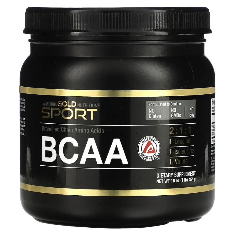 California Gold Nutrition, BCAA, AjiPure, амінокислоти з розгалуженим ланцюгом у порошку, 454 г