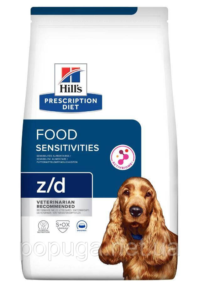 Hill's Prescription Diet Canine z/d Food Sensitivities корм для собак із чутливим травленням 3 кг