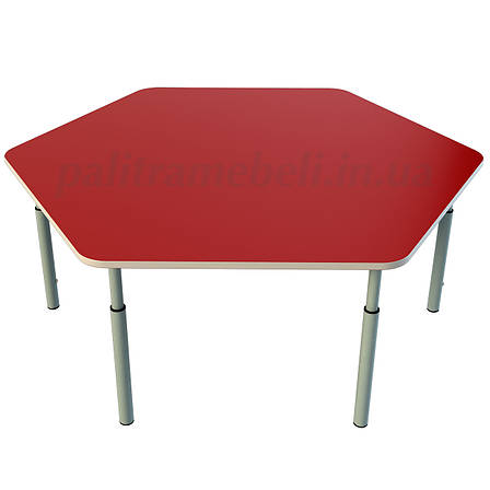 Дитячий 6 – кутний стіл, з регулюванням висоти, фото 2