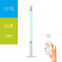 Бактерицидный облучатель с круговым облучением 360° с пультом 15 ECO RC-TIMER White BactoSfera