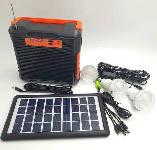 Ліхтар EP-395 Power Bank-радіо-блютуз із сонячною панеллю + лампочки 3 шт.