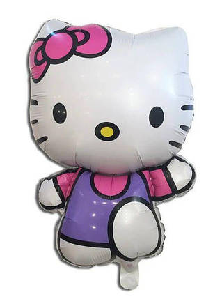 Фольгована кулька HELLO KITTY 70х46см | Фіолетовий, фото 1