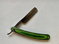 Опасная бритва Life care instruments зеленая деревянная ручка