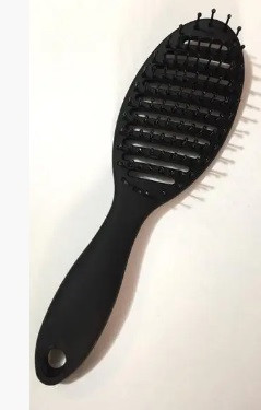 Гребінець чорний матовий кругла, фото 1