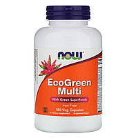 Now Foods, EcoGreen Multi (180 кап), мужские витамины женские витамины