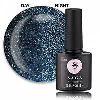 Гель-лак Saga Professional Fiery Gel 27 морський синій зі світловідбиваючими шиммерами, 9мл