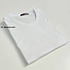2XL (54), 3XL(56). Білі чоловічі однотонні футболки, 100% бавовна, Узбекистан, фото 2