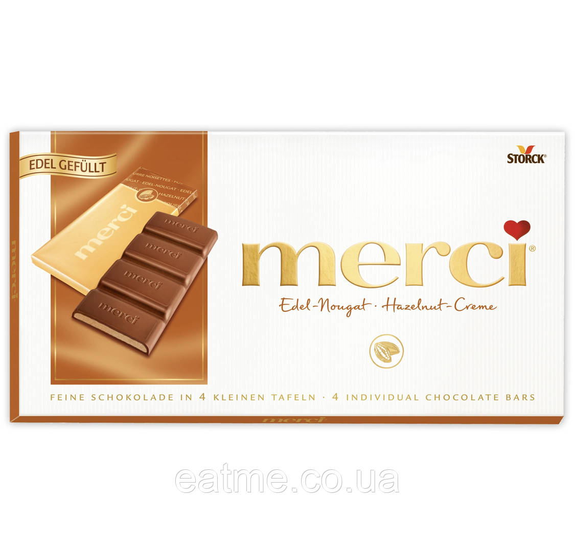 Merci Міні шоколадки Edel-Nougat 112g