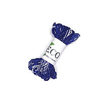 Хлопковая синяя миксовая сумка авоська ручной работы - EcoGG - хлопковая, Размер S - 5л