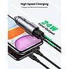 Автомобільний зарядний пристрій UGREEN Car Charger Dual USB-A 24W 4.8A Max Gray (CD130), фото 5