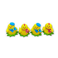 Великодня прикраса з цукрової мастики Набір курчат, фото 4