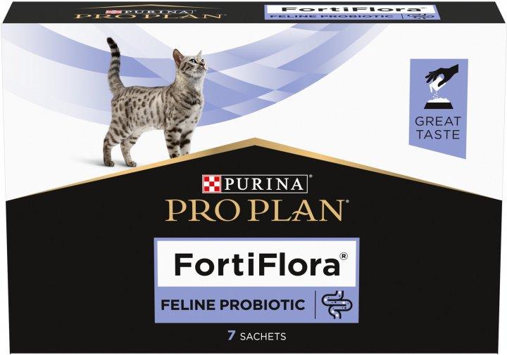 Купить Pro Plan Fortiflora Cat пробиотик для взрослых кошек и котят 7х1 ...