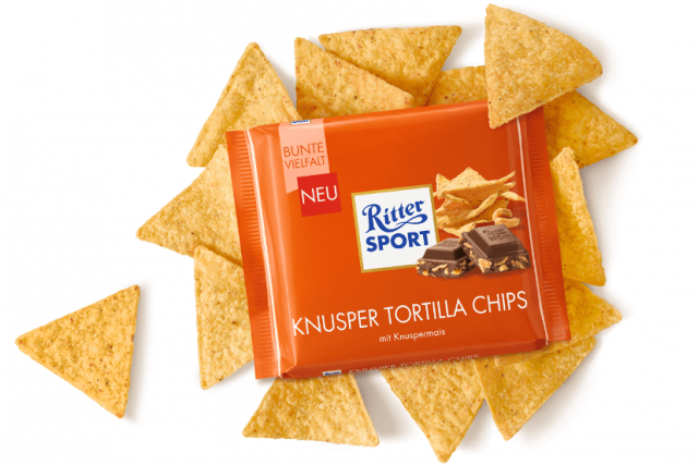 Шоколад Ritter Sport Knusper Tortilla Chips (Риттер Спорт с чипсами), 100 г - фото 3 - id-p293867941