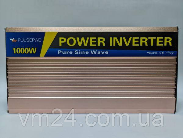 Інвертор + зарядний пристрій Pulsepad PSWCH-1000 12 V 1000 W PURE SINE WAVE