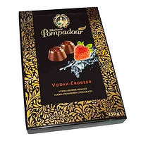 Конфеты из Черного Шоколада Madame Pompadour Halloren c Начинкой Водка-Клубника 150 г Германия