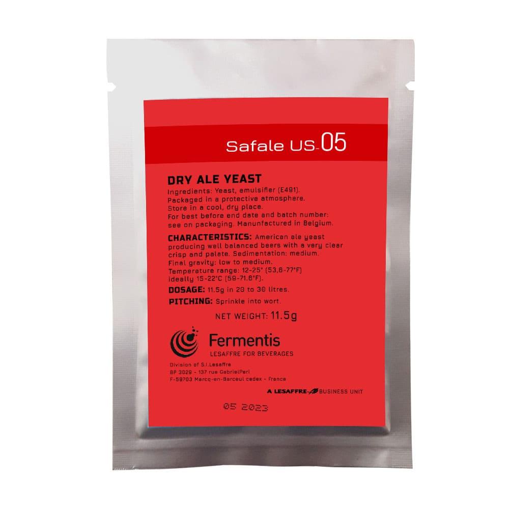 Пивні дріжджі Fermentis Safale US-05 - дріжджі верхового бродіння для елей в Американському стилі, фото 1