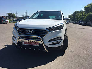 Кенгурятник WT003 (нерж) Hyundai Tucson TL (2016-2021)