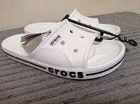 Crocs Bayband Slide White жіночі сланці шльопанці білі