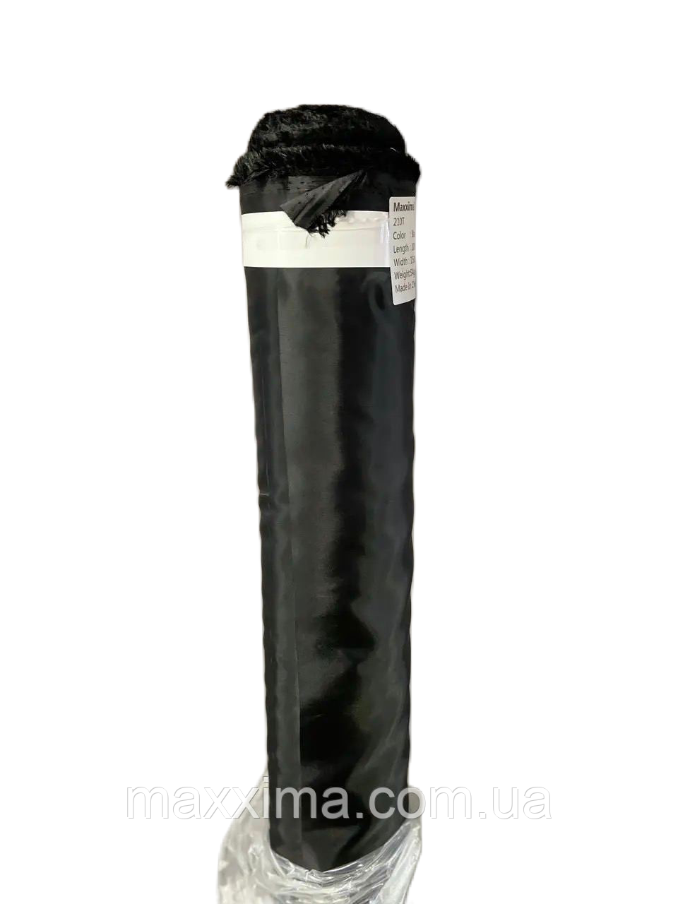 Підкладкова тканина 210т, колір чорний (дрібний і великий опт)