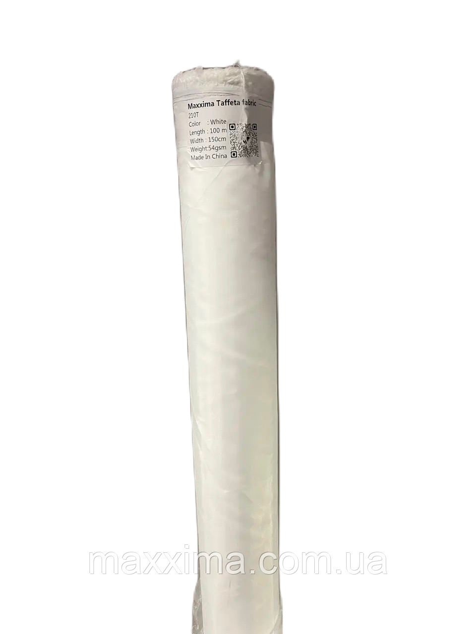 Підкладкова тканина 210т, колір білий (дрібний і великий опт)