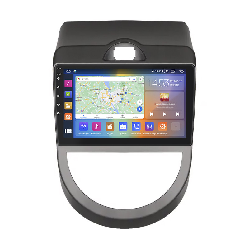 Штатна магнітола Lesko для Kia Soul I 2008-2011 екран 9" 4/64 Gb CarPlay 4G Wi-Fi GPS Prime Кіа 5 шт.