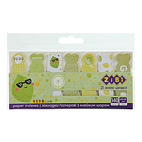 Закладки паперові LIME з клейким шаром 65x18 мм 7 диз по 20 л KIDS Line