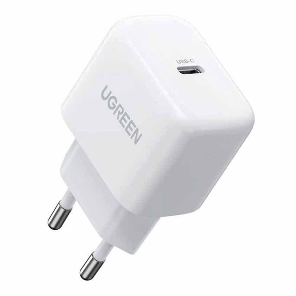 Зарядний пристрій Ugreen 33W USB-C PD3.0 QC4.0 для швидкого заряджання Charger with GaN-Tech White (CD272)