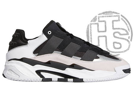 Чоловічі кросівки Adidas Niteball Black White Silver H67360, фото 2